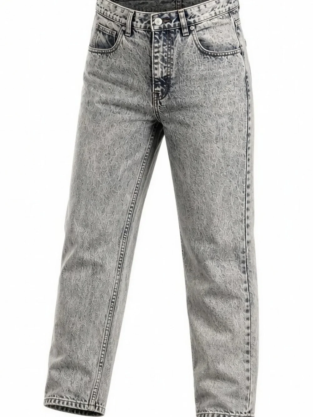 Jordache Men’s Slim Acid Wash Gray Jeans - Picture 10 of 16
